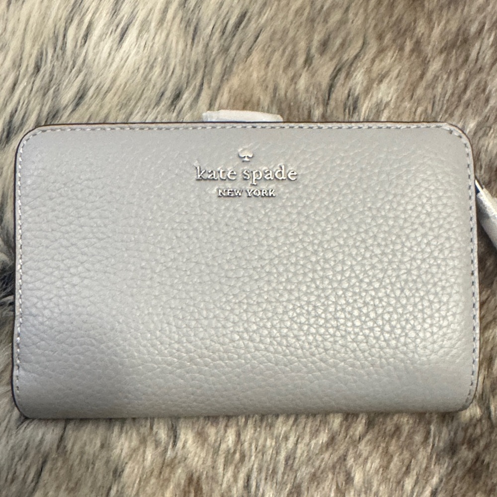 Kate Spade Soft grey leather wallet